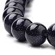 Synthetic Blue Goldstone Beads Strands US-G-S259-41-8mm-3