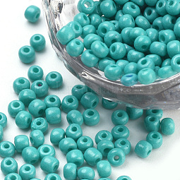Baking Paint 8/0 Glass Seed Beads US-SEED-Q025-3mm-L08