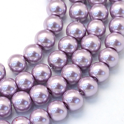 Baking Painted Glass Pearl Bead Strands US-HY-Q003-5mm-44-1