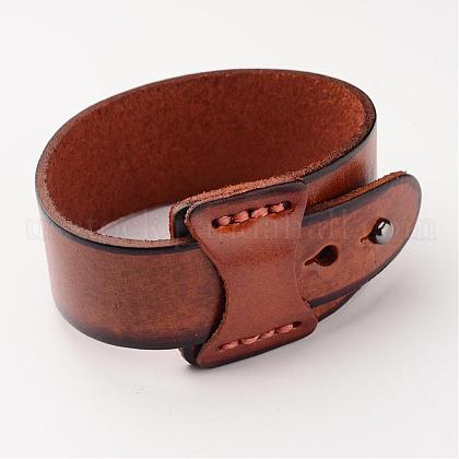 Leather Cord Bracelets US-BJEW-J077-05-1