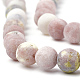 Natural Marble and Sesame Jasper/Kiwi Jasper Beads Strands US-G-T106-288-2