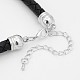 Braided Leather Cord Necklaces US-NJEW-J023-18-2