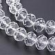 Faceted Rondelle Handmade Glass Beads US-GS011-01-2