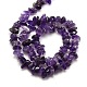 Natural Amethyst Chips Beads Strands US-G-P030-02-3