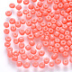 6/0 Baking Paint Glass Round Seed Beads US-SEED-S036-01C-12-1