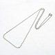 Unisex Casual Style 304 Stainless Steel Cable Chain Necklaces US-STAS-O037-45P-2