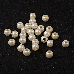 ABS Plastic Imitation Pearl European Beads US-MACR-R530-12mm-A41