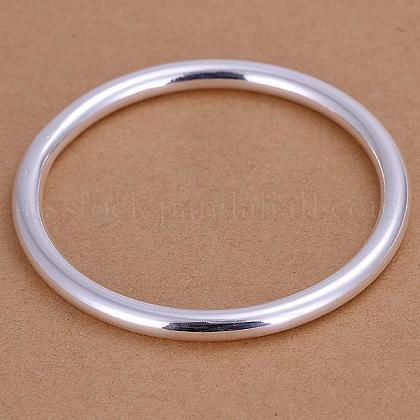 Silver Color Plated Bangle Wholesale Price US-BJEW-BB12376-1