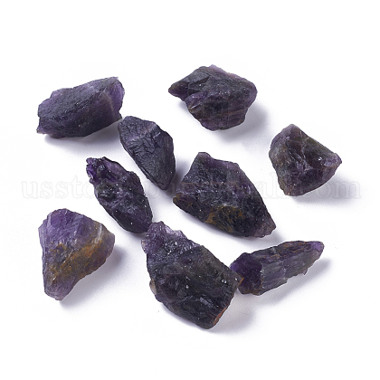 Rough Raw Natural Amethyst Beads US-G-WH0003-06-1