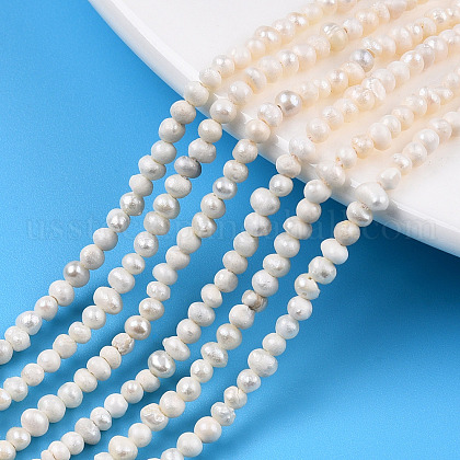 Natural Cultured Freshwater Pearl Beads Strands US-PEAR-N013-02G-1