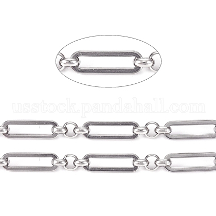 304 Stainless Steel Figaro Chains US-CHS-L022-04P-1