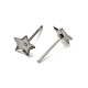 Tarnish Resistant Earring Cabochon Settings 304 Stainless Steel Ear Studs Blank Settings&nbsp;US-STAS-Q170-10-2