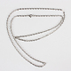 304 Stainless Steel Cable Chain Necklace Making US-STAS-P045-05P-2