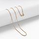 Brass Chain Necklaces US-MAK-F013-04G-1