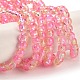 Spray Painted Crackle Glass Beads Strands US-CCG-Q002-4mm-03-2