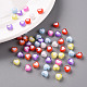 Transparent Heart Acrylic Beads US-TACR-S117-M-7