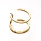 Simple 304 Stainless Steel Wide Band Hollow Cuff Rings US-RJEW-F046-18-17mm-2