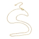 Brass Chain Necklacess US-KK-P205-01G-1
