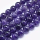 Natural Amethyst Beads Strands US-G-E481-03-8mm-1