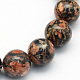 Natural Leopard Skin Jasper Round Beads Strands US-G-S182-8mm-1