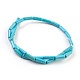 Synthetic Turquoise Beads Strands US-TURQ-G120-4x13mm-15-2