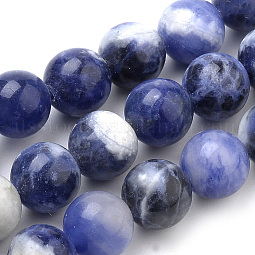 Natural South Africa Sodalite Beads Strands US-G-S259-35-6mm