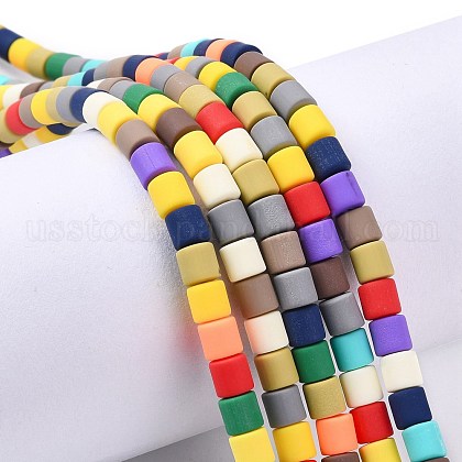 Polymer Clay Bead Strands US-CLAY-T001-C28-1