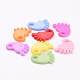 Baby Shower Ornaments Acrylic Baby Feet Pendants US-PAB215Y-2