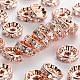 Brass Rhinestone Spacer Beads US-RB-A014-Z10mm-01RG-NF-1
