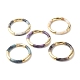 Acrylic Imitation Gemstone Curved Tube Beaded Chunky Stretch Bracelet for Women US-BJEW-JB07634-1