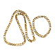 304 Stainless Steel Cuban Link Chain Necklaces and Bracelets Jewelry Sets US-SJEW-O065-B-05G-2