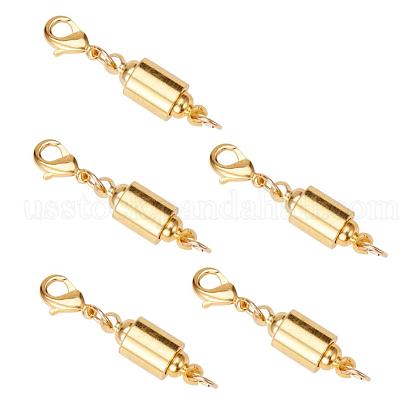 Column Brass Magnetic Clasps US-KK-PH0013-04G-1