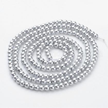 Glass Pearl Beads Strands US-HY-4D-B18-1