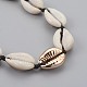 Adjustable Cowrie Shell Beaded Necklaces US-NJEW-JN02278-3