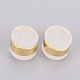 Brass Rubber Ear Nuts US-KK-T025-41G-2