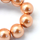 Baking Painted Pearlized Glass Pearl Round Bead Strands US-HY-Q003-6mm-33-3
