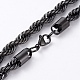 Trendy Men's Chain Necklaces US-NJEW-L450-08B-2