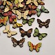 Butterfly Dyed 2-Hole Printed Wooden Buttons US-BUTT-P011-16-1