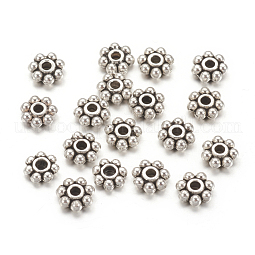 Tibetan Style Alloy Beads Daisy Spacer Beads US-LF1249Y-01AS-NR