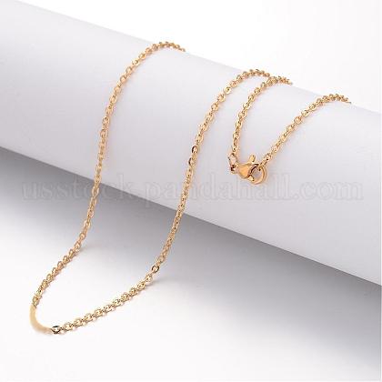 Ion Plating(IP) 304 Stainless Steel Necklace US-MAK-K004-14G-1