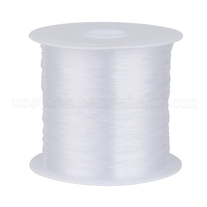 0.6mm White Tone Beading Nylon Wire Fishing Line Wire US-X-NWIR-R0.6MM-1