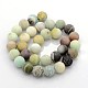 Natural Frosted Flower Amazonite Round Beads US-G-D616-12mm-2