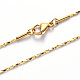 Vacuum Plating 304 Stainless Steel Coreana Chain Necklace US-NJEW-S420-006B-G-1