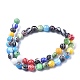 Handmade Millefiori Glass Round Beads Strands US-LK-R004-93-2