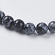 Natural Snowflake Obsidian Beads Strands US-G-G515-6mm-01-3