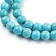 Synthetic Turquoise Beads Strands US-TURQ-S192-8mm-2-3