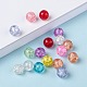 Transparent Crackle Glass Beads US-CCG-R001-8mm-M-4