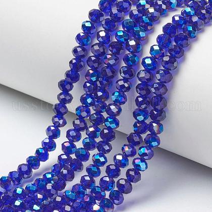 Electroplate Glass Beads Strands US-EGLA-A034-T10mm-I07-1