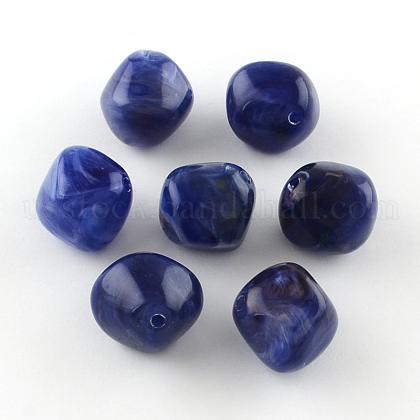 Bicone Imitation Gemstone Acrylic Beads US-OACR-R024-07-1