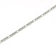 Smooth Surface 304 Stainless Steel Figaro Chain Necklace Making US-STAS-A028-N022P-2